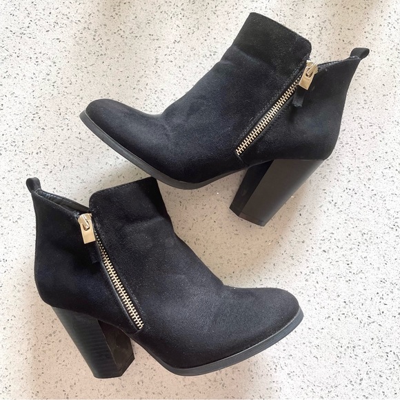 Call It Spring Black Ankle Boots - Picture 2 of 6